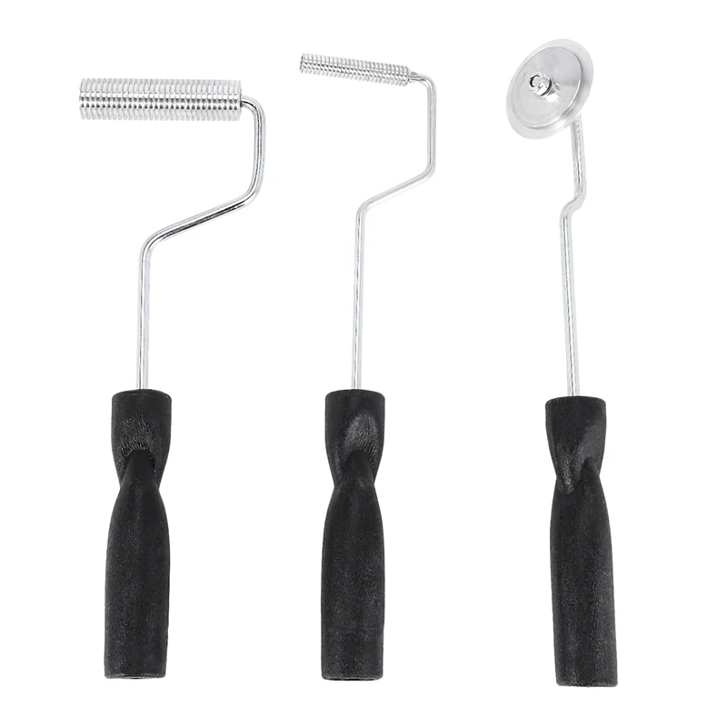 

3pcs Fiberglass Roller Kit Bubble Paddle Tool Laminating Roller Kit for FRP Mould