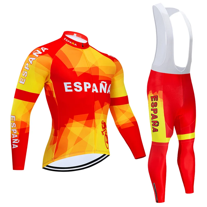 2021 г. весна/осень комплект велосипедной одежды из джерси ESPANA 9D нагрудник униформа