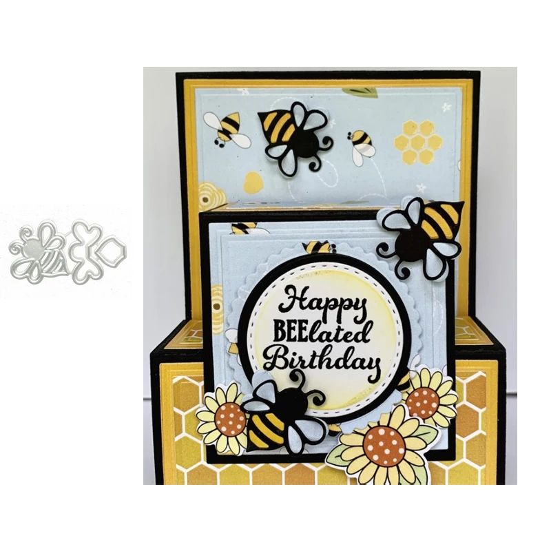

Little Bee Metal Cutting Dies for Scrapbooking Dies Cut Craft Stencil Handmade Tool Paper Making Diy Model Template Decoration