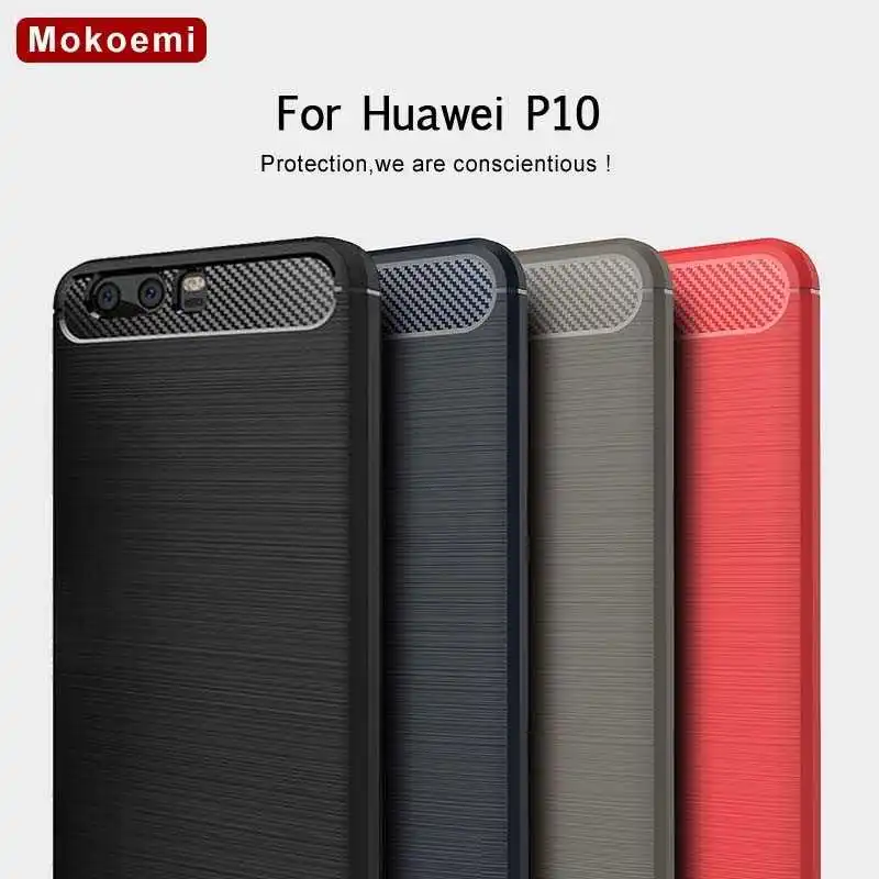 Mokoemi Fashion Shock Proof Soft Silicone 5.1"For Huawei P10 Case For Huawei P10 Plus Cell Phone Case Cover
