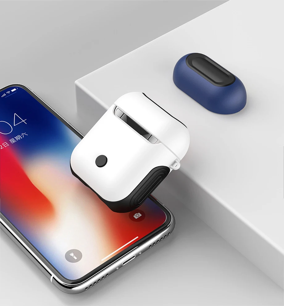 Чехол для наушников, чехол для Apple Air pods, кожаный чехол, зарядное устройство, настоящие беспроводные наушники Bluetooth, аксессуары