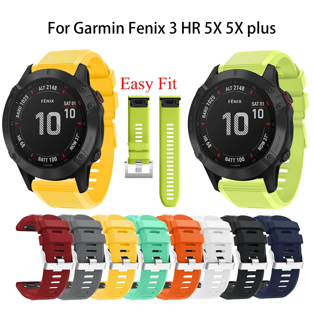 Для Garmin Fenix 3/3 HR/ 5X/5X Plus/Garmin 6X/Fenix 6 Pro Замените ремешок чтобы быстро заменить