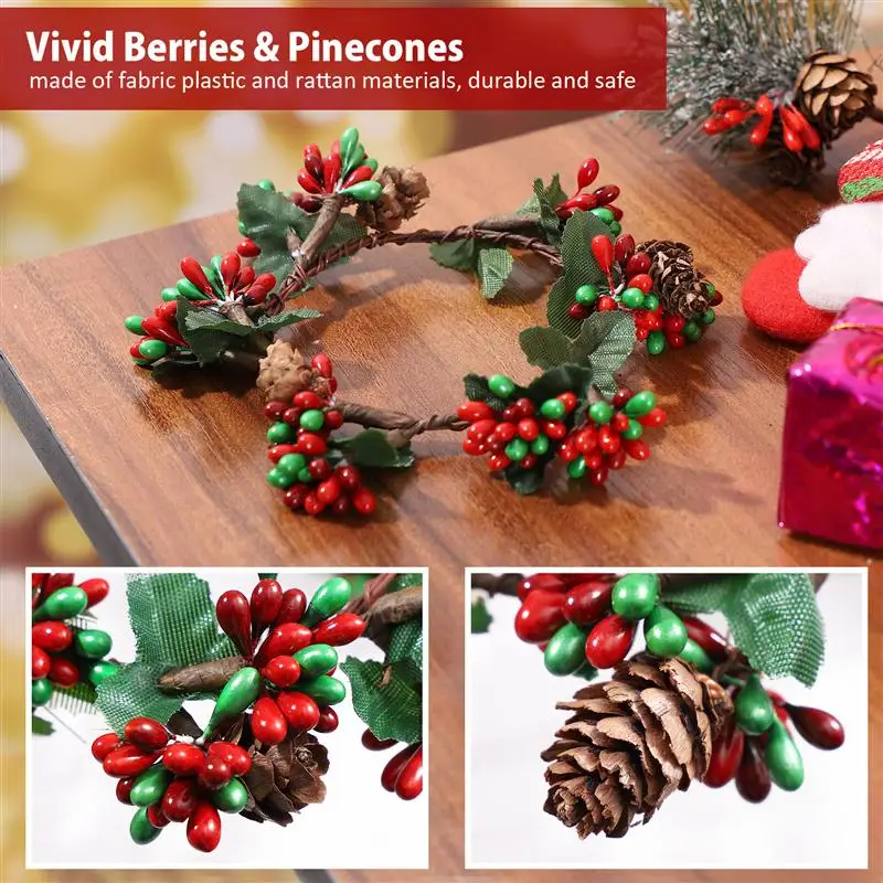 6 шт. искусственные Висячие венки из ягод 7 см | Дом и сад