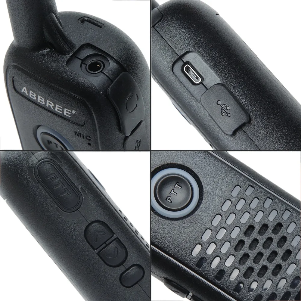 2 шт. ABBREE AR-Q2 Профессиональная удобная мини-рация VOX USB зарядка UHF двухстороннее радио Comunicador приемопередатчик Woki Toki