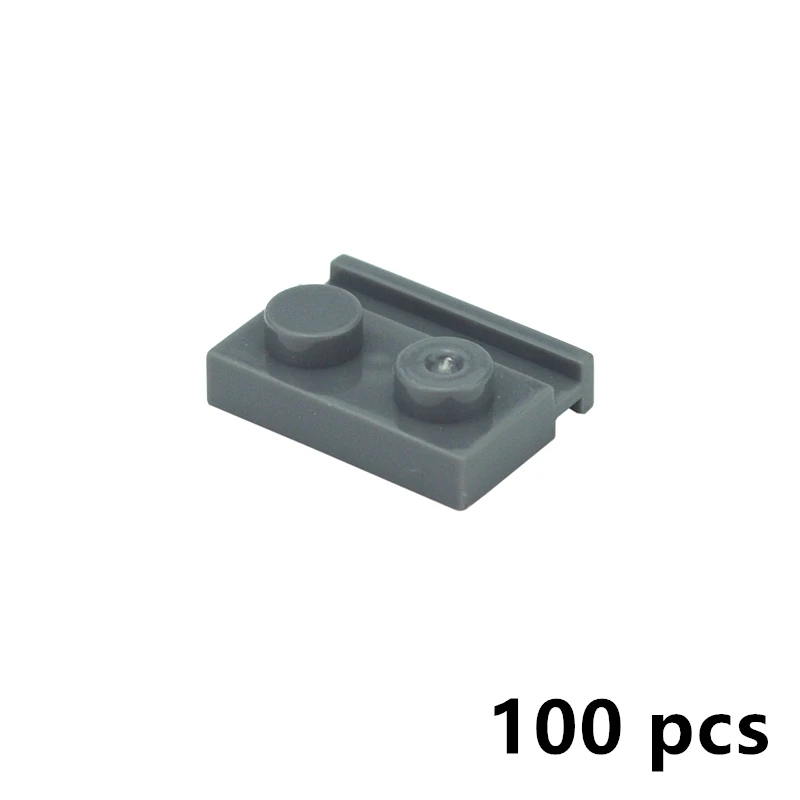 Сборные детали 100 шт. 32028 модифицированные 1x2 с дверной направляющей сделай сам