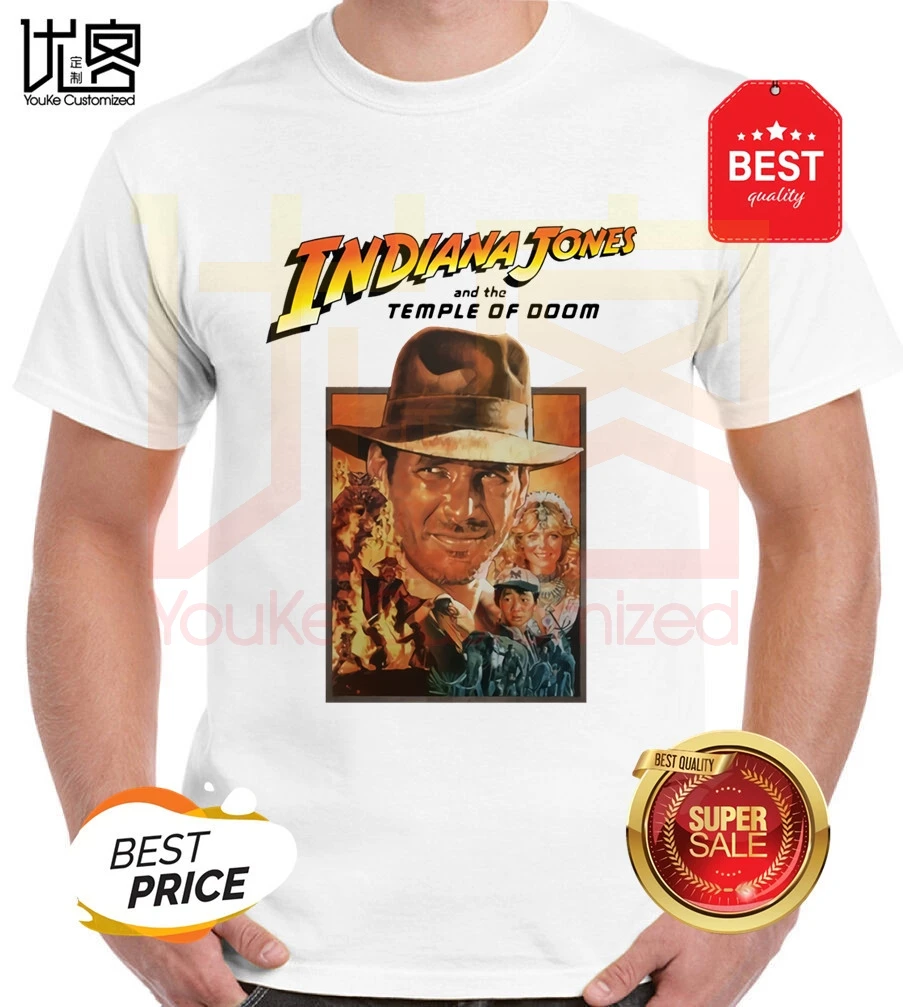 Футболка с принтом Raiders of the Lost Ark футболка короткими рукавами из 100% хлопка для