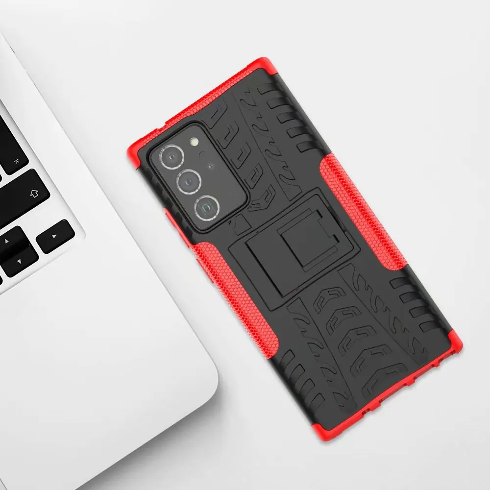 

100pcs/lot,Shockproof Tough Rugged Dual Layer Protective Case Kickstand Cover for Samsung Galaxy Note 20 Ultra/Note 20