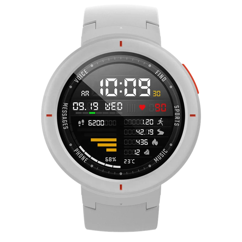 amazfit verge a1801 wifi smart wrist watch ip68 waterproof smartwatch wearable device heart iphone android free global shipping