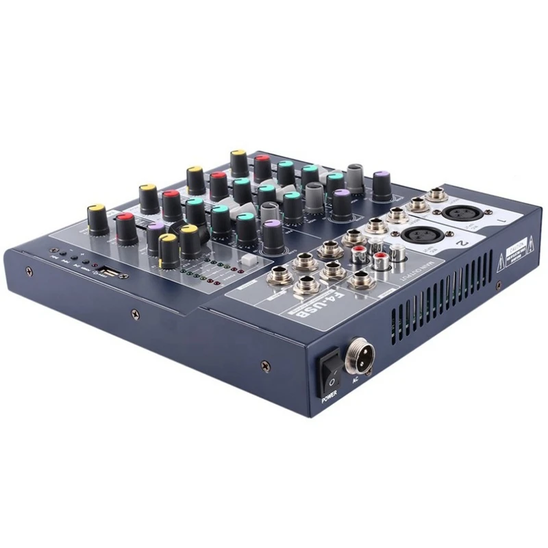 Hot 3C-F-4 4 Channel Professional Live Mixing Studio Audio Sound Console Network Anchor Portable Device Vocal Effect Proc | Электроника