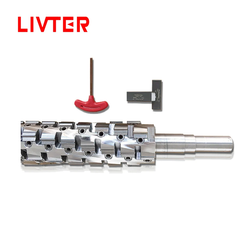 Твердосплавная спиральная головка резака с головкой для регулировки толщины и