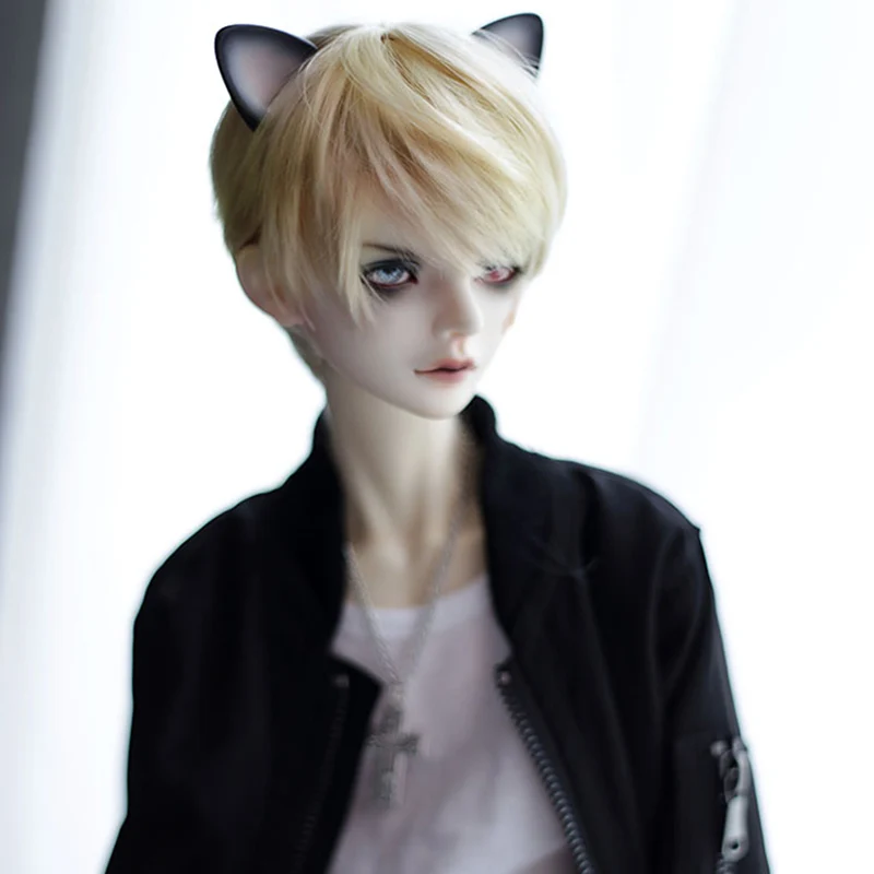 Allaosify Bjd парик SD как мальчик кукла красивый золотой прямой 1/3 1/4 1/6 высокая температура куклы парики bjd волосы - Цвет: 2