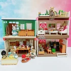 Коллекция 112 года, мебель для кукольного домика Forest Family, игрушки для кухни, ванной, спальни, корзины для десертов, Детские аксессуары