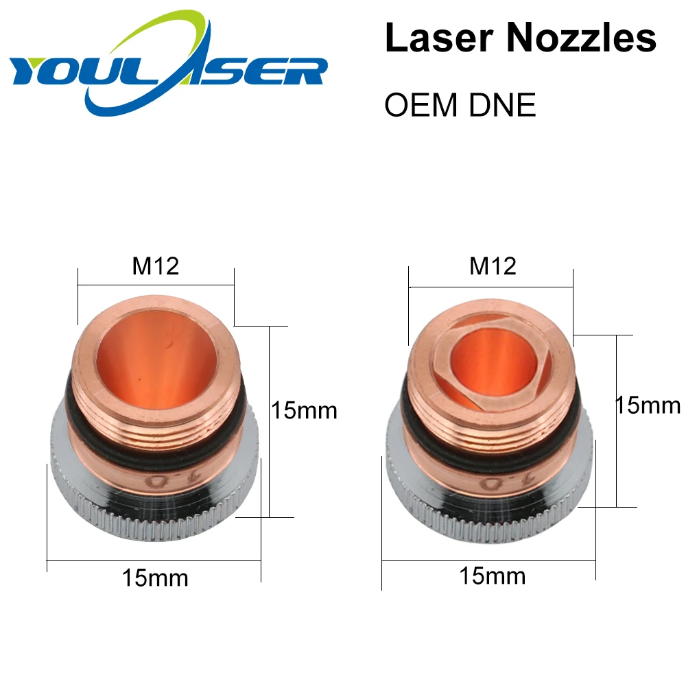 DNE Laser Nozzles Chrome-plated Single/Double Layers H15 Caliber 0.8-4.0mm for Fiber Cutting Head | Инструменты