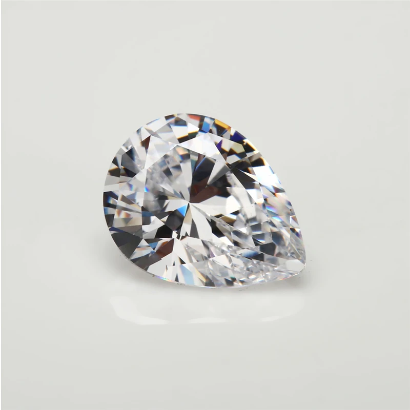 Оптовая продажа Размер цена 3x4 ~ 8x12 мм D EF Цвет Груша Форма Cut Lab Grown Loose Moissanite камень