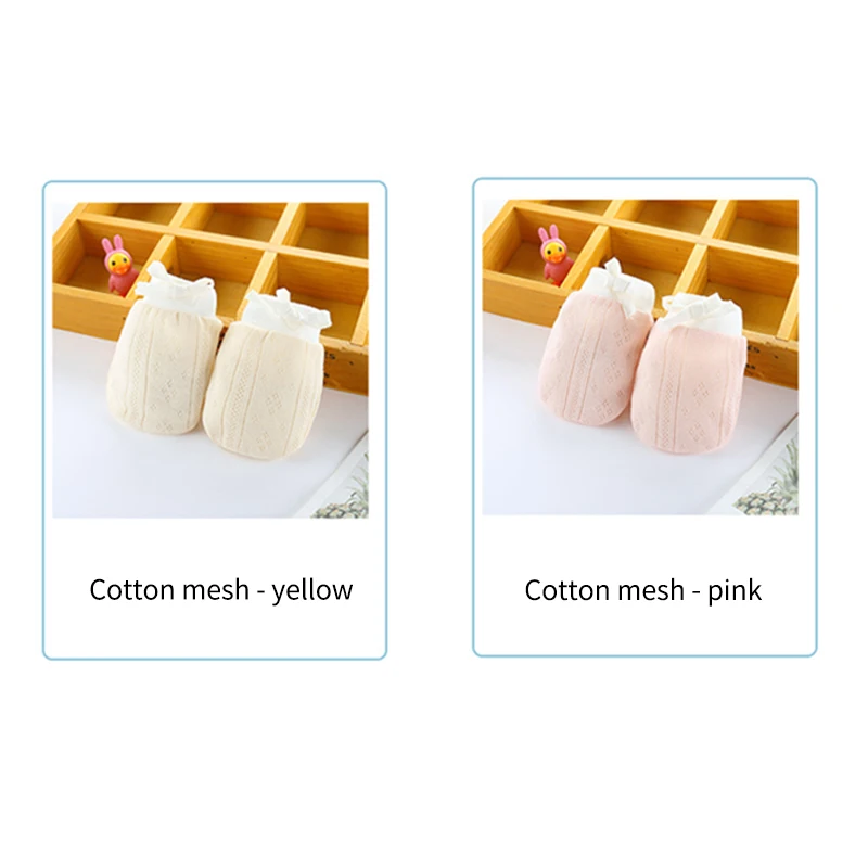 

1 Pair Anti Scratching Cotton Gloves for Newborn Baby Protection Infant Babies Face Scratch Mittens Super Soft Kids Accessories