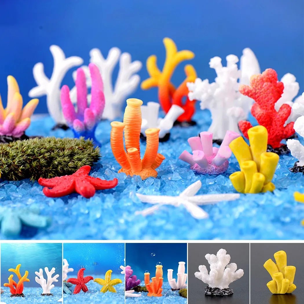 

Artificial Resin Coral Reef Aquarium Ornaments Landscaping Fish Tank Decor Home In Stock Drop Shipping