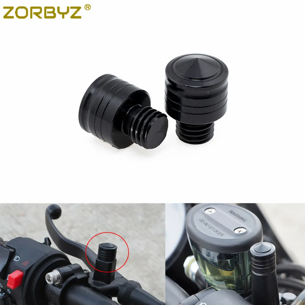 ZORBYZ мотоциклетные черные M10 * 1 5 заглушка для зеркального отверстия винты крышки