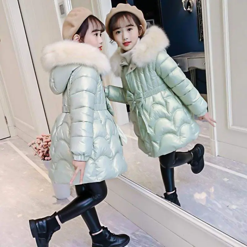 

Winter Girls Jacket for Girls Coat Kids Hooded Warm Outerwear Coat for Girls Clothes Children Jacket 5 6 7 8 9 10 11 12 Year