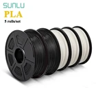 Нить PLA SUNLU 1,75 мм 5 рулонов наполнителей для 3D-принтера PLA материалы для 3d-печати 5 шт.компл.