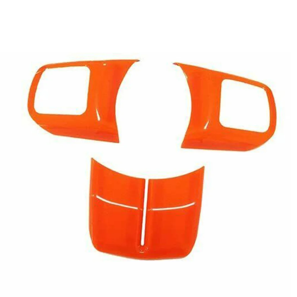 

12pcs Set Interior Decoration Trim Kit For Jeep Wrangler JK 2011-2017 Orange Brand New And High Quality