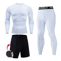 compression sportswear men thermal underwear winter long johns base layer quick dry sport set mens full suit tracksuit jogging