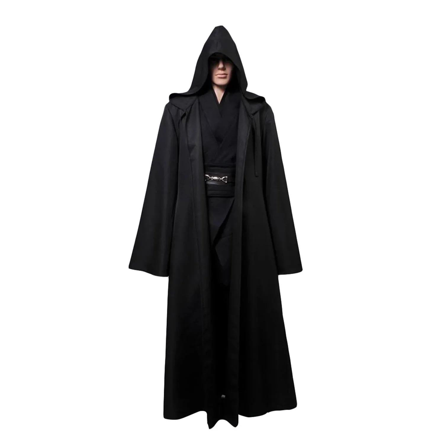 Звездный Косплей Энакин Скайуокер косплей костюм Рыцарь джедая черная накидка