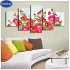 НОВЫЙ рукоделие, Алмазная мозаика картина drieluik Красный мак-Алмазная вышивка полная квадратная алмазная живопись цветы 5 шт. украшения дома