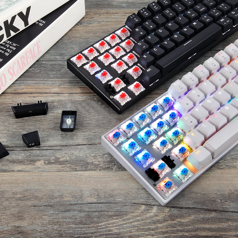 mini new motospeed ck62 gaming mechanical keyboard usb wiredbluetooth dual mode 61 keys rgb led backlight for pc computer gamer free global shipping