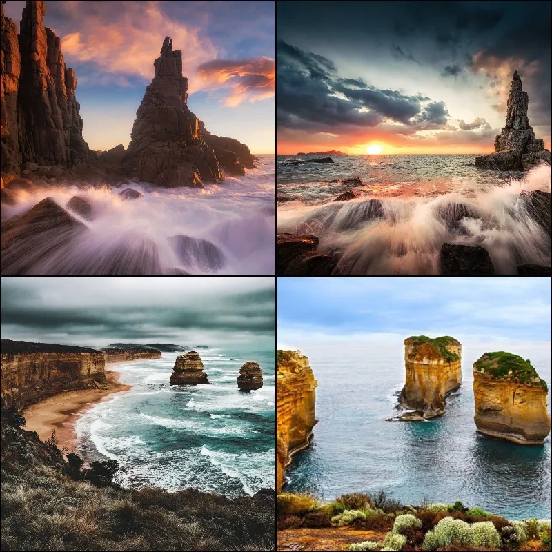 

Diamond Embroidery Australia Landscape Full Circle Diamond Painting Rhinestone Mosaic Cross Stitch Home Decor Picture