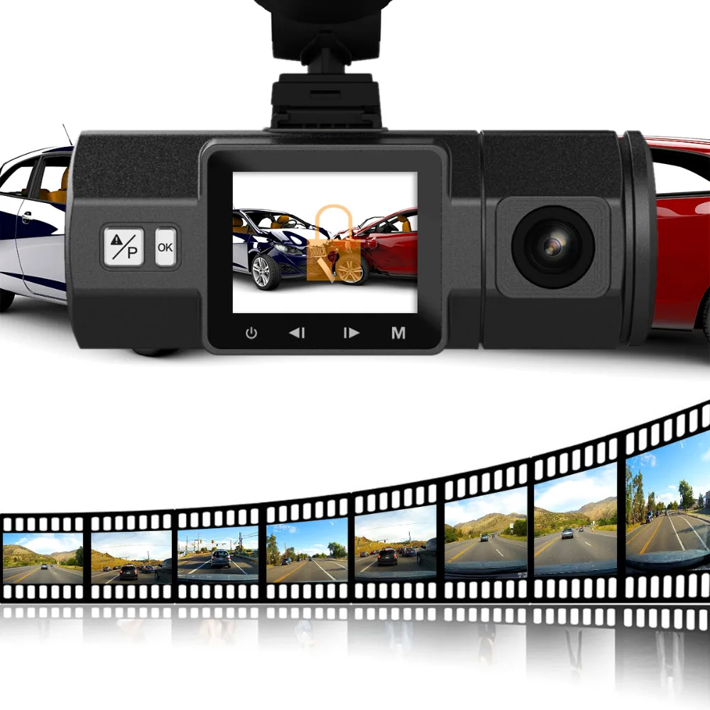 Vantrue N2 двойной видеорегистратор 1080P + 720P Автомобильный камера | Автомобили и
