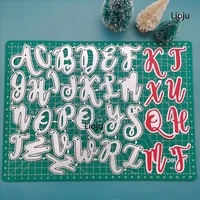 uppercase 26 letters metal cutting dies scrapbooking card making album stencil embossing craft new