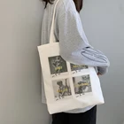 Женская холщовая сумка-шоппер из хлопка с изображением Давида Микеланджело 90s Y2K