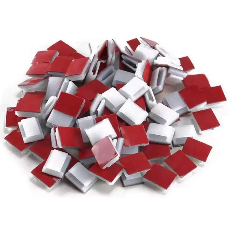 

Самоклеящиеся крепежные кронштейны и зажимы для светодиодной ленты, держатель для светильник ленты (100 шт. в упаковке), розничная продажа