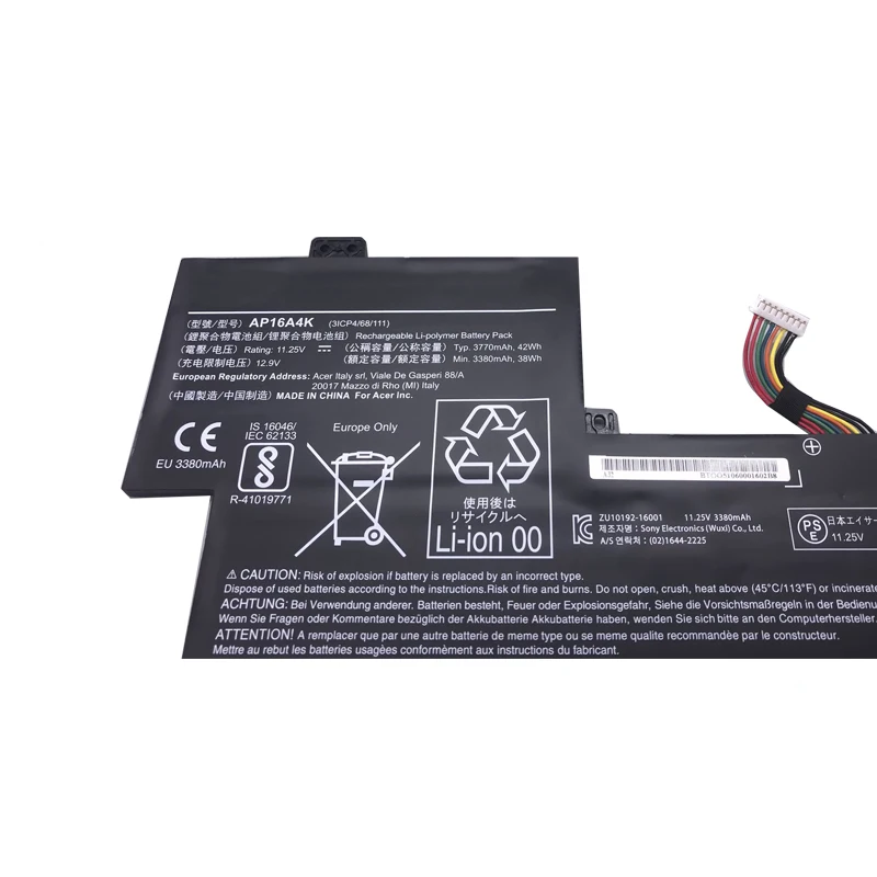 LMDTK Новый AP16A4K Аккумулятор для ноутбука Acer Swift SF113 31 P865 SF11 ASPIRE 11 AO1 132 NE132
