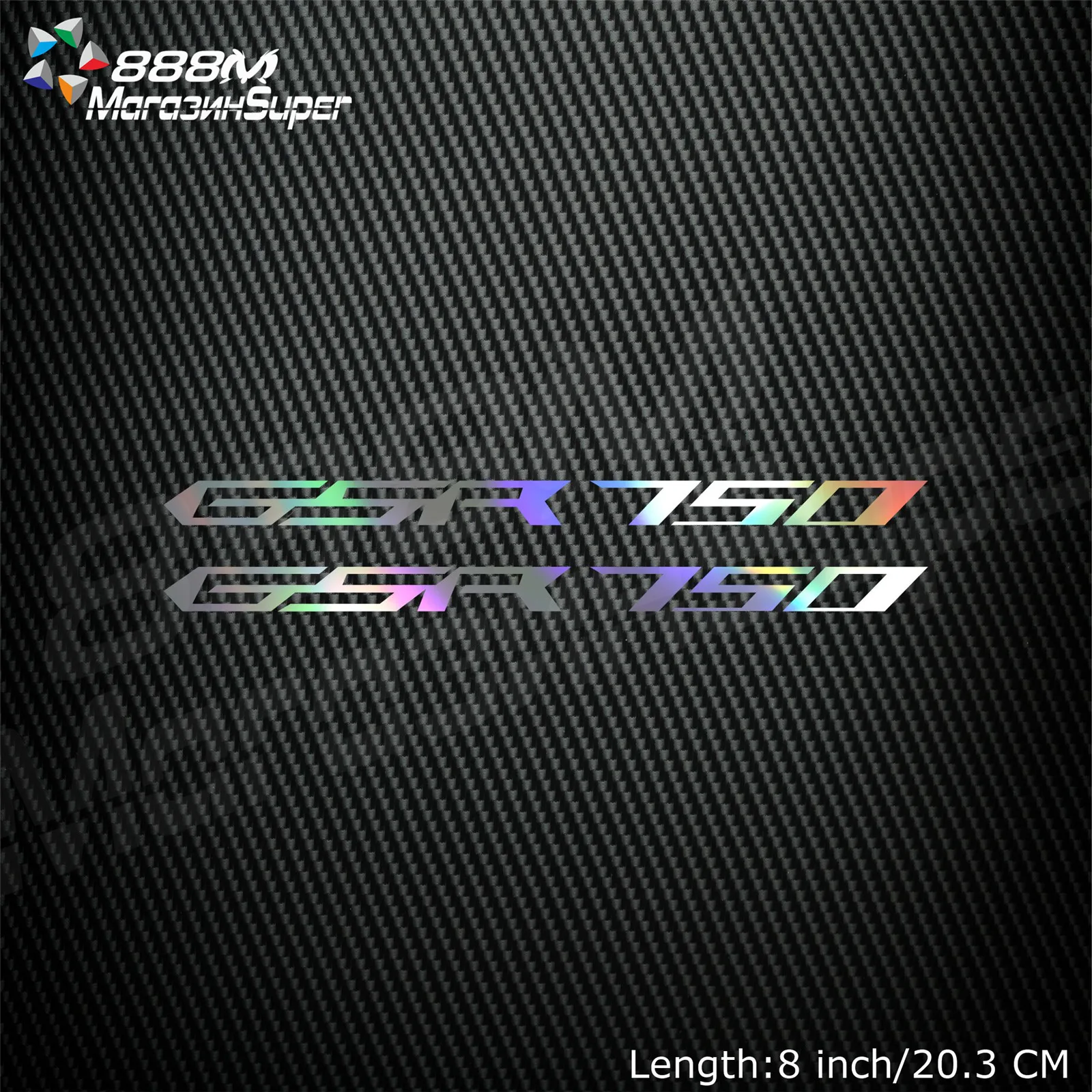 

1Pair Motorcycle Reflective Laser Helmet Tank Pad Decoration Sticker Motorbike Decals For Suzuki GSR 750 600 1000 MOTO GP