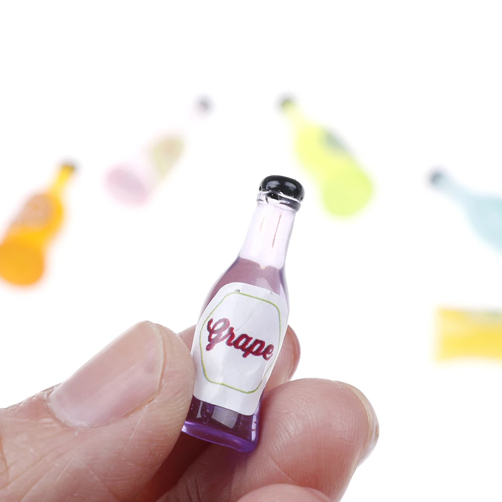 

6Pcs 1/12 Mini Wine Bottle Simulation Furniture Model Toys For Dollhouse Miniature Accessories Doll House Decoration