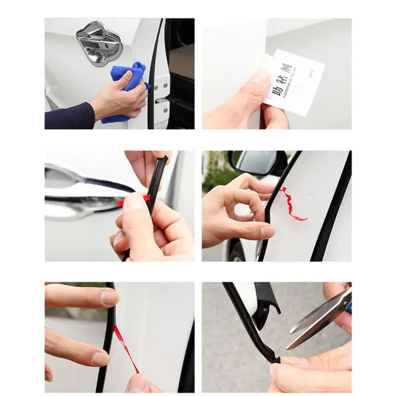 Автомобильная дверь герметичная защита от столкновений защитная полоса для края