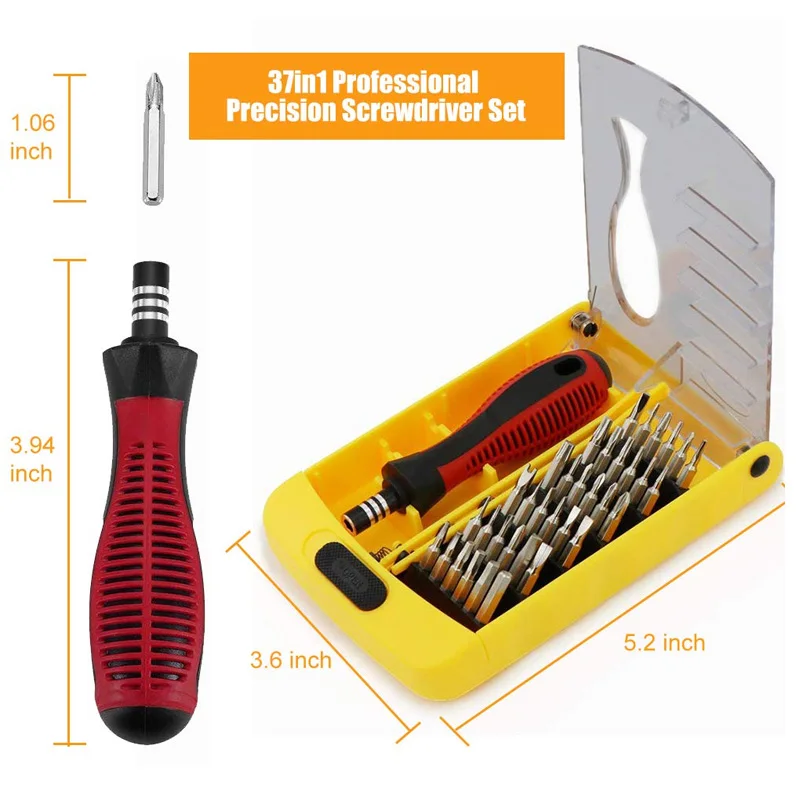 

37 In 1 Precision Screwdriver Set Multi-function Repair Tool Kit for Phone Laptop SDF-SHIP