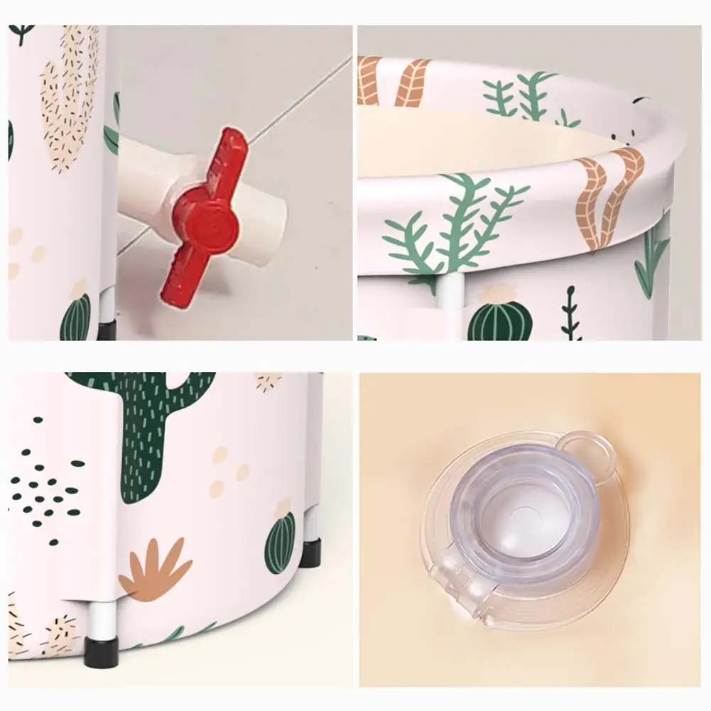 Ванна сауна для взрослых Складная портативная утолщенная цилиндрическая V