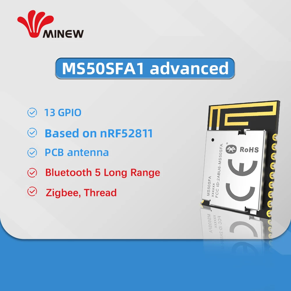 Модуль Bluetooth nRF52811 с сертификатом FCC CE модуль BLE 5 1 поддержкой и резьбой Zigbee