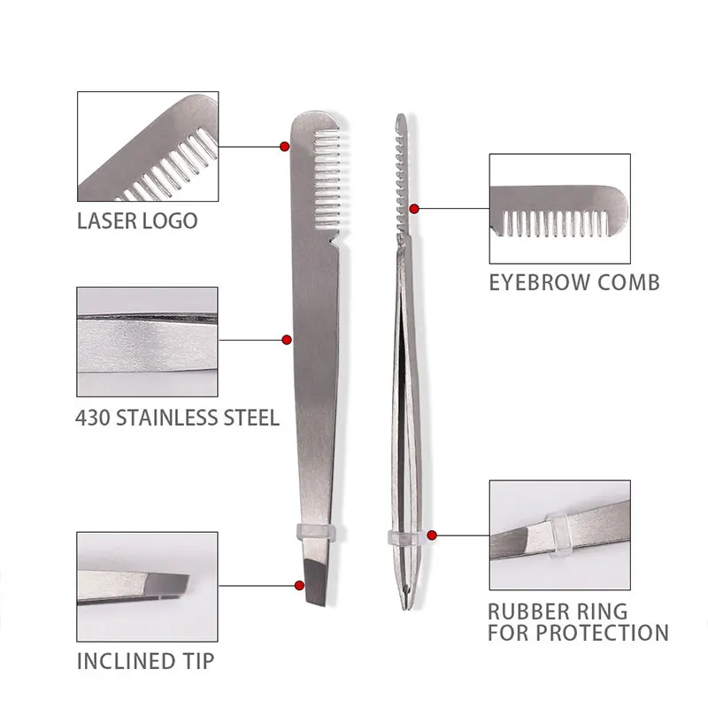 5 шт. расческа ножницы Пинцет Набор борода щетка антистатические уход гребень для