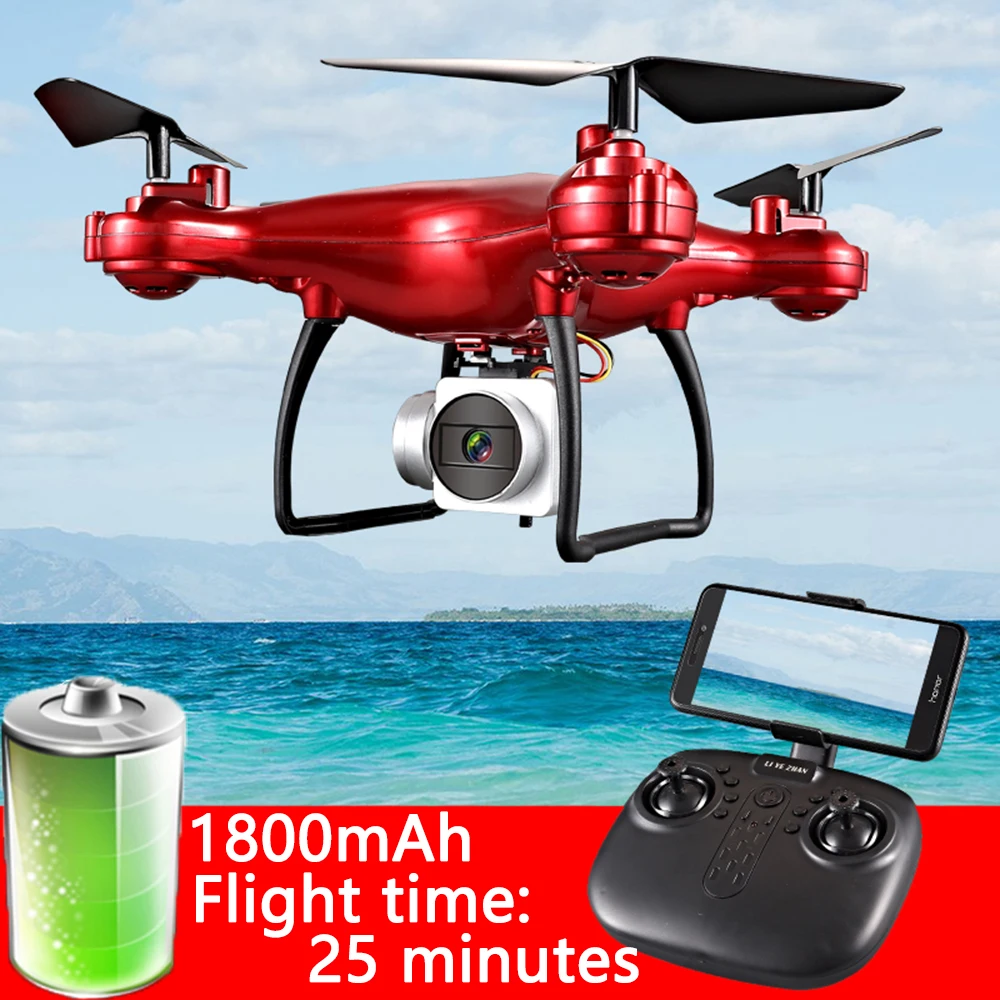 Радиоуправляемый Дрон с широкоугольной HD камерой 1080P wifi FPV Вертолет 25 минут время