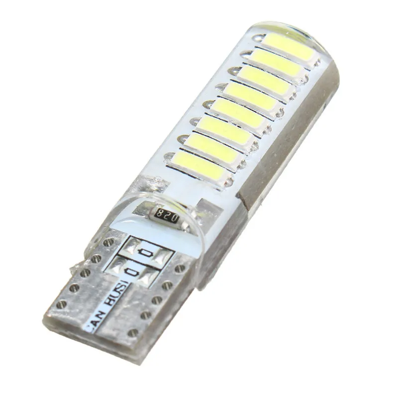 4 шт./лот 194 168 4014 16 SMD кремнезем светодиодный Авто супер яркий белый светильник для