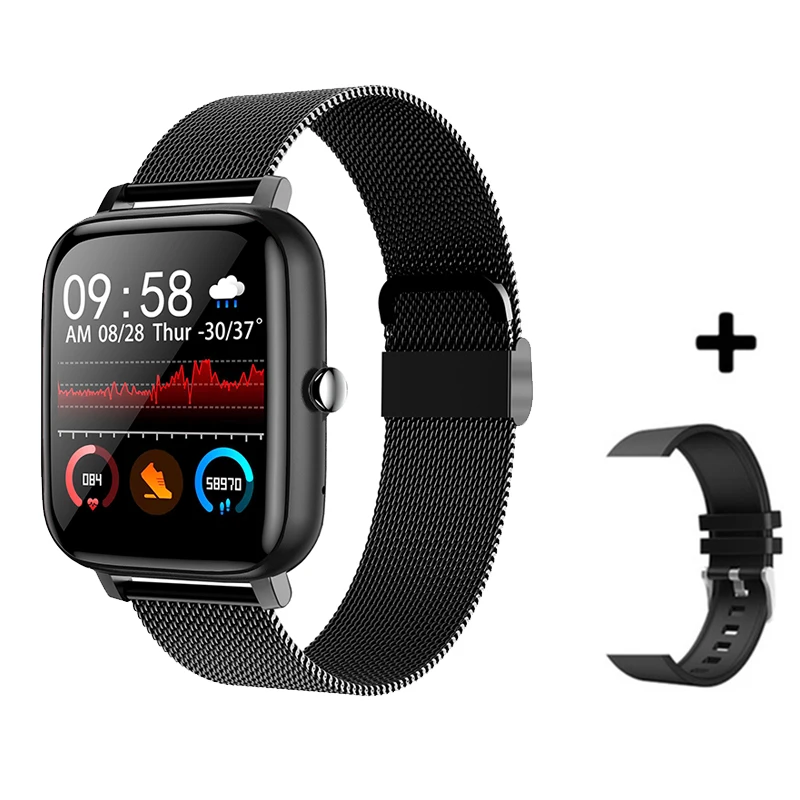 

2021 Smart Horloge Mannen Vrouwen Bloeddruk Hartslag Fitness Tracker Armband Sport Smartwatch Horloge Smart Klok Voor Android