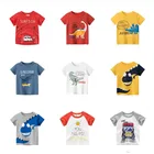 Детские хлопковые футболки, детские топы, одежда, футболка для маленьких мальчиков и девочек, футболка с коротким рукавом, детская одежда