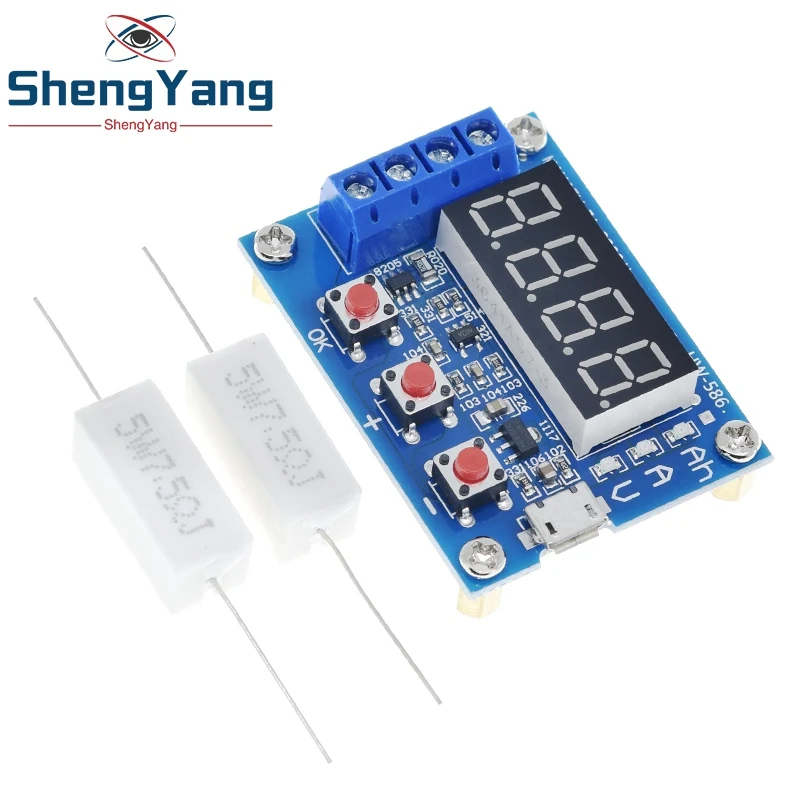 ZB2L3 тестер аккумулятора er светодиодный цифровой дисплей 18650 литиевая батарея тестер сопротивления свинцово-кислотной емкости