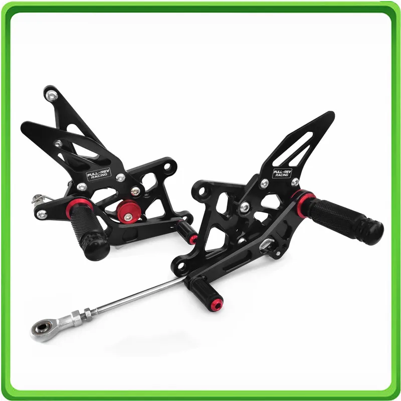 

ЧПУ Регулируемые задние наборы, комплект задних подножек, подножки, педаль для Honda CBR250R 2011 2012 2013 2014 2015, серый