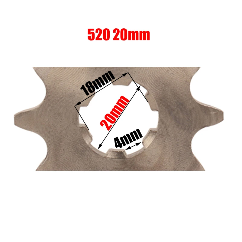520 20мм 10T передняя звездочка двигателя подходит для Honda Lifan ZongShen YCF ATV Quad Dirt Pit bike Buggy.
