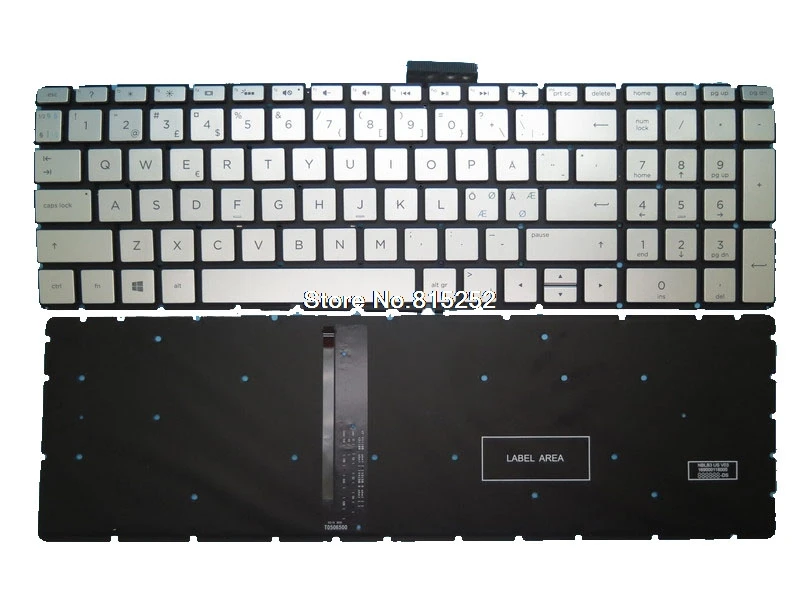 

Laptop backlit Keyboard For HP 17-AK000 17-AK027CY 17-AK018CY 17-AK019CY 17-AK092CL 17-AK094CL 17-AK014DS Nordic NE 919794-DH1