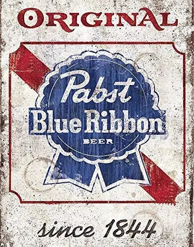 

Tin Sign Pabit Blue Ribbon Metal Wall Decor Man Cave Garage Rustic Retro Vintage Art Garage Plaque 12x8 Inch